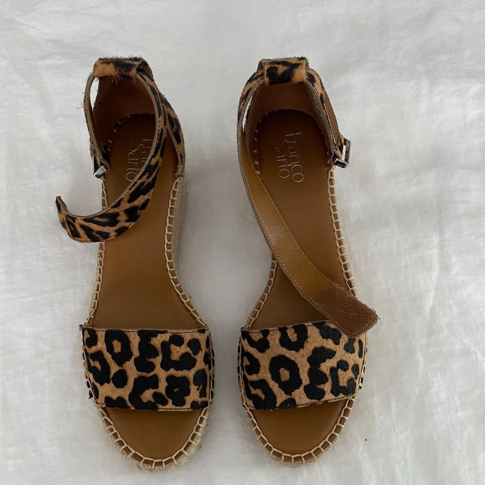 Franco Clemens Espadrille Wedge Sandal Size 10